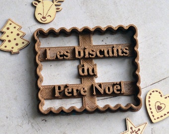 Christmas Message Cookie Cutter - Santa's Cookies Cookie Cutter. Christmas Cookies. Christmas Cookie Cutter.