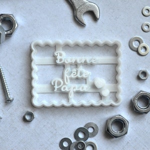 Ausstecher Alles Gute zum Geburtstag Papa. Ausstechform zum Vatertag. Ausstecher Kleine Butter Nachricht.