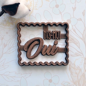 Cookie Cutter Message Tell Me Yes - Cookie Cutter Little Butter Message. Marriage proposal