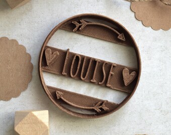 Personalized Tribal Cookie Cutter - Cookie cutter with name. Tribal cookie cutter. Birthday cookie cutter.