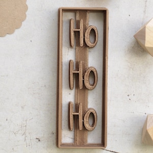 Emporte-pièce Noël Ho Ho Ho - Emporte-pièce Père Noël. Biscuits de noël. Emporte-pièce Noël. Christmas cookie cutter.