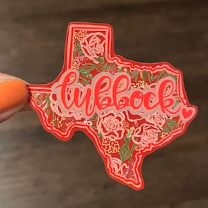 Texas Tech // Lubbock // Red Raiders Wreck 'Em Floral Sticker