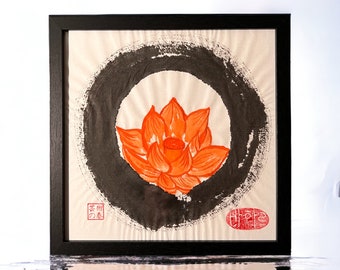 Enso/Lotus/Chinese/Japan/Sumi-e Art