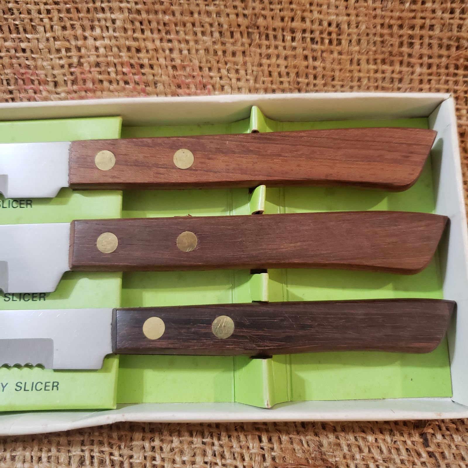 Frontier Carving Knife Set of 3 Mid Century Rosewood Etsy