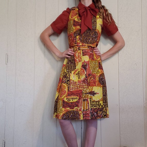 Vintage 1970s Waitress Uniform Retro Perkins Resta