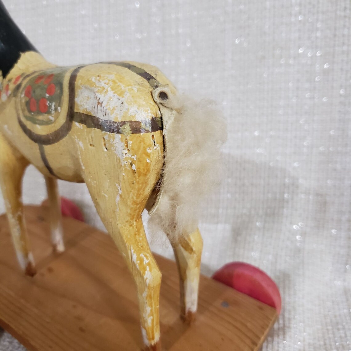 Antique Folk Art Papier Mache Horse Pull Toy Etsy