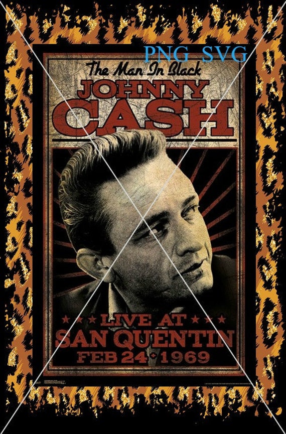 Drawing & Illustration Johnny Cash Digital Download PNG & SVG Art ...