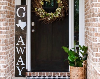 Welcome Sign for Front Porch, Go Away Sign, Outdoor Decor, Welcome Sign, Porch Decor, Door Sign, Housewarming Gift, Wedding Gift
