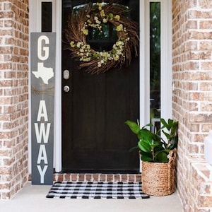 Go Away Sign, Welcome Sign for Front Porch, Go Away Door Sign, Front Porch Decor, Outdoor Decor, Front Door Decor, Housewarming Gift
