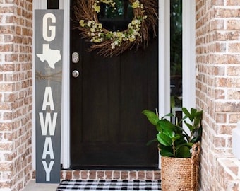 Go Away Sign, Welcome Sign for Front Porch, Go Away Door Sign, Front Porch Decor, Outdoor Decor, Front Door Decor, Housewarming Gift