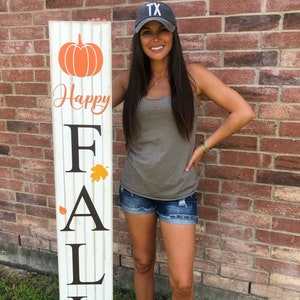 Fall Welcome Sign for Front Porch, Happy Fall Y’all Sign, Fall Sign for Front Door of Home, Porch Sign, Front Door Sign, Fall Decor, Outdoor