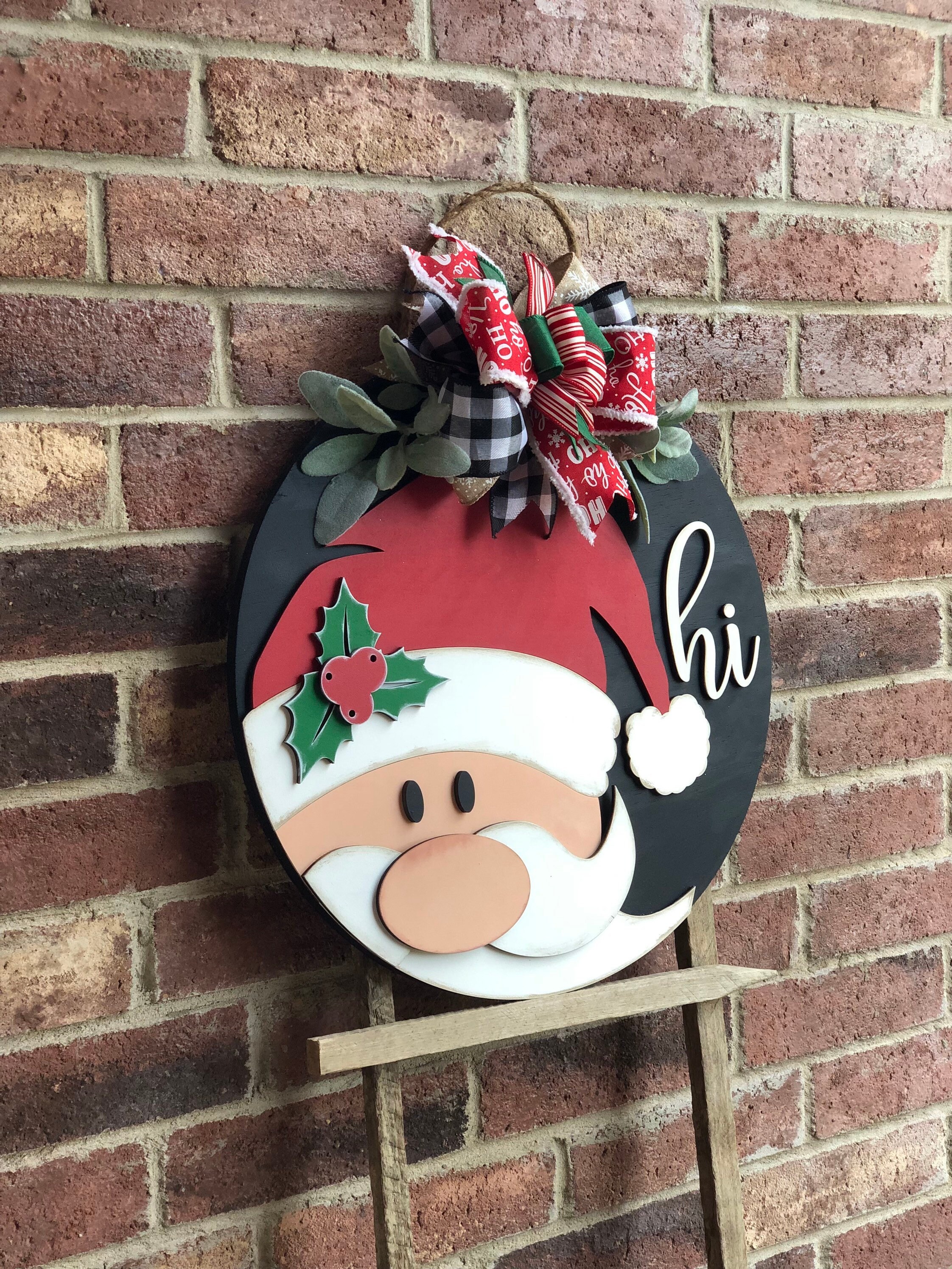 Stitch Christmas Door Hanger, Front Door Sign, Santa Door Hanger, Santa  Door Sign, Santa Door Decor, Lilo Stitch Christmas Door Hanger Sign,  Christmas Door Wreath, Christmas Door Decor, Christmas Door Hanger,  Christmas
