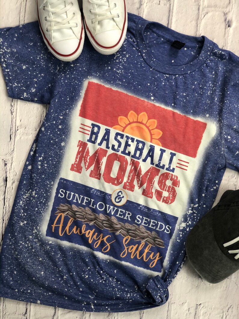 Sunflower Seeds and Moms Always Salty Baseball Shirt Etsy