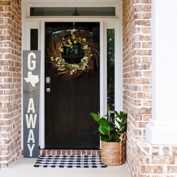Go Away Sign, Welcome Sign for Front Porch, Go Away Door Sign, Front Porch Decor, Outdoor Decor, Front Door Decor, Housewarming Gift