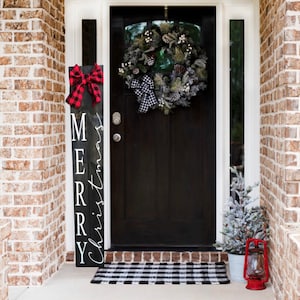 Christmas Welcome Sign for Front Porch, Farm Truck Porch Sign, Holiday Sign, Wood Christmas Sign, Front Door Sign, Outdoor Decor, Gift