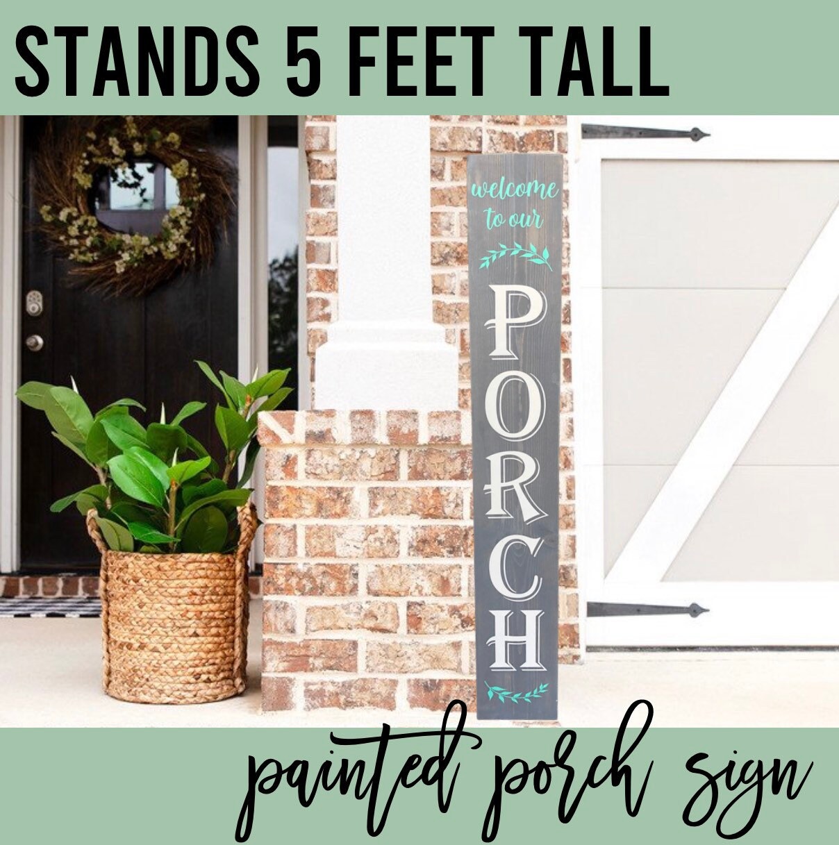 Welcome Sign, Welcome Sign for Front Porch, Porch Sign, Wooden Sign Front Door Decor, Outdoor Decor, Porch Decor, Housewarming Gift, Wedding