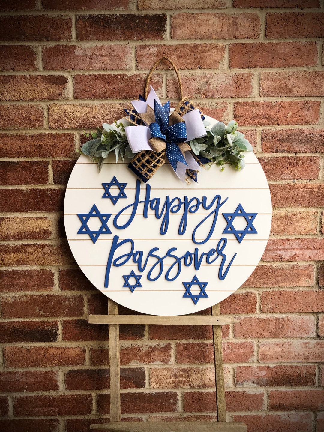 Geroclonup Panneau De Porte « Happy Passover » - Décoration