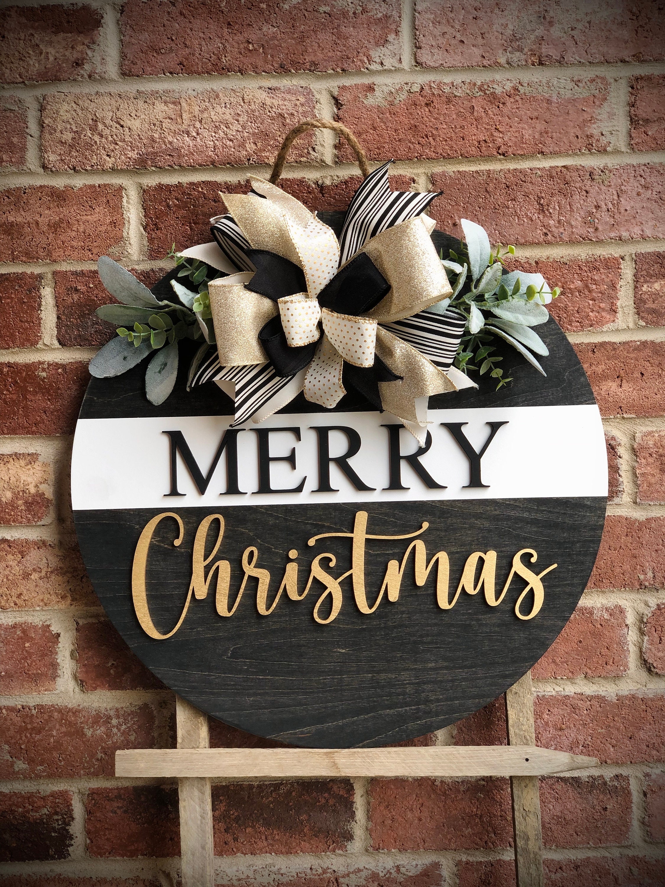 Christmas Door Hanger, Merry Christmas Door Signs, Front Door Decor, Nativity Scene Farmhouse Decor, 3D Christmas Wreath, Christmas Decor
