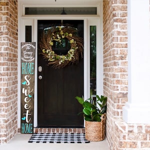 Home Sweet Home Porch Sign, Welcome Sign, Porch Sign, Porch Decor, Welcome Porch Sign, Outdoor Decor, Housewarming Gift, Gift for Couple