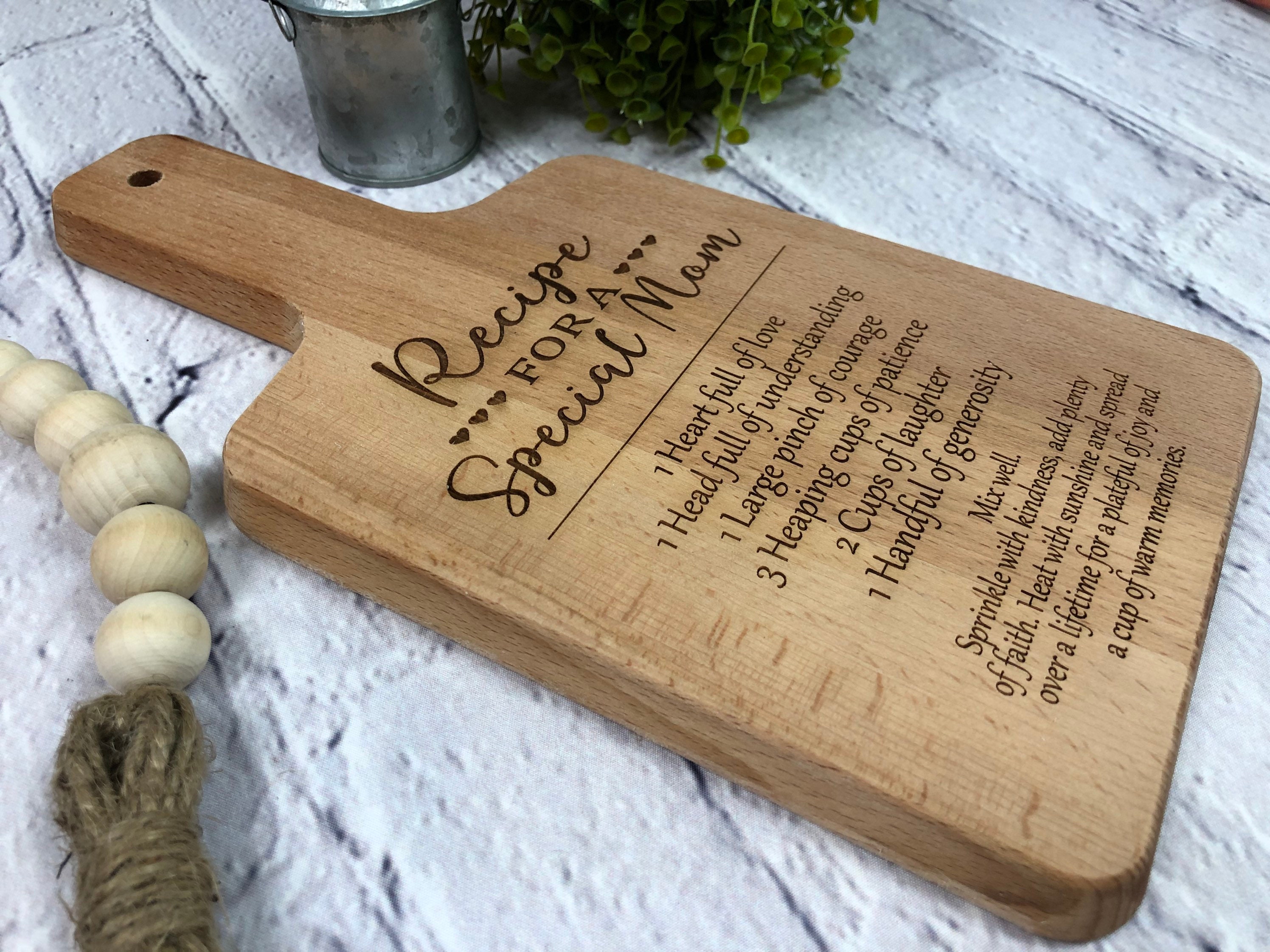 A Special Mom Recipe Cutting Board. Gift For Mom. – C & A Engraving and  Gifts