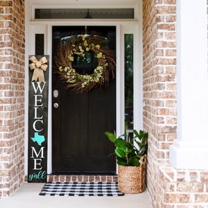 Welcome Wood Texas Porch Sign, Welcome Porch Sign, Welcome Sign for front door, Porch Sign, Outdoor Decor, Porch Decor, Housewarming Gift