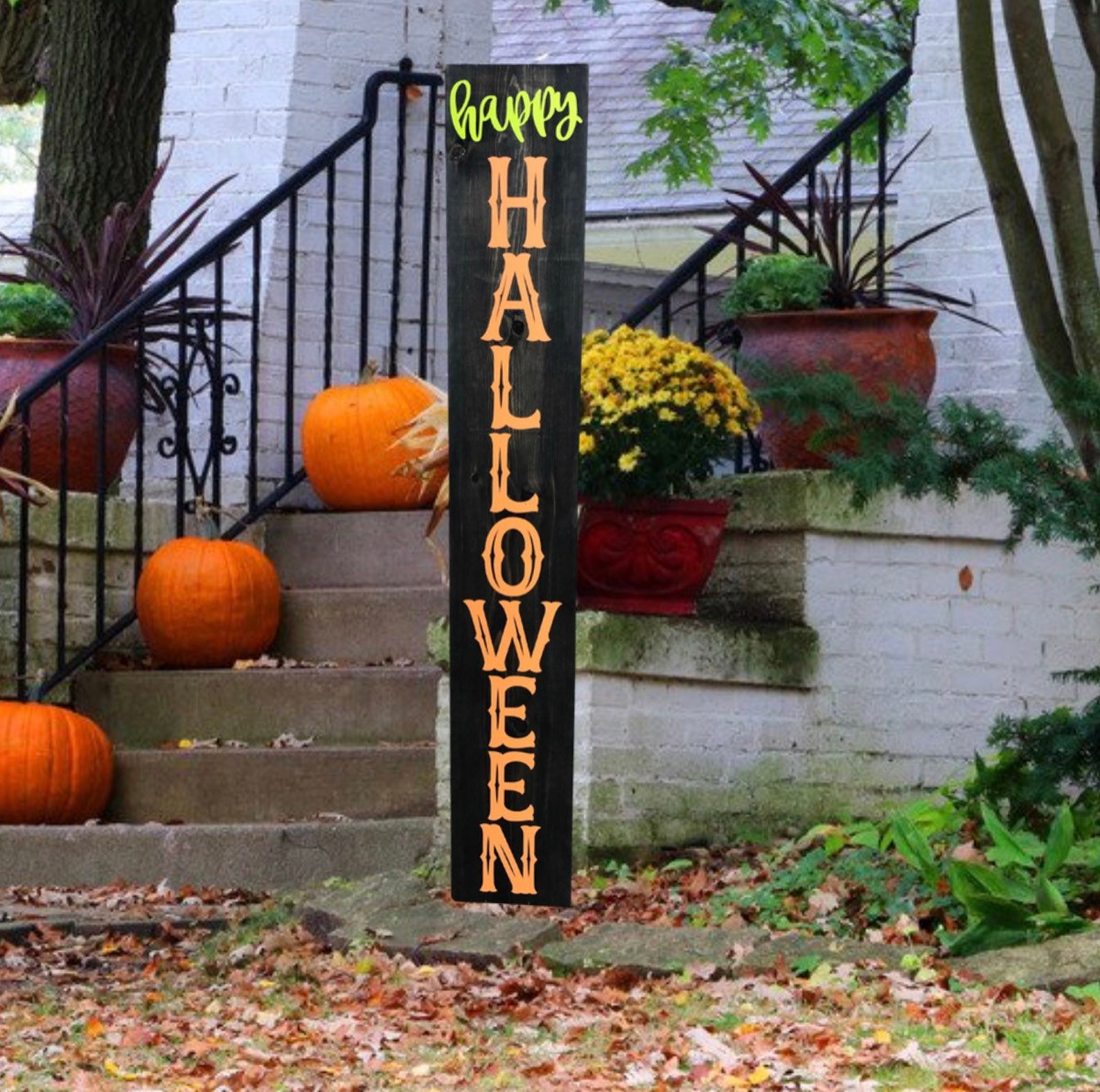 Halloween Sign for Front Porch Porch Sign Halloween Etsy