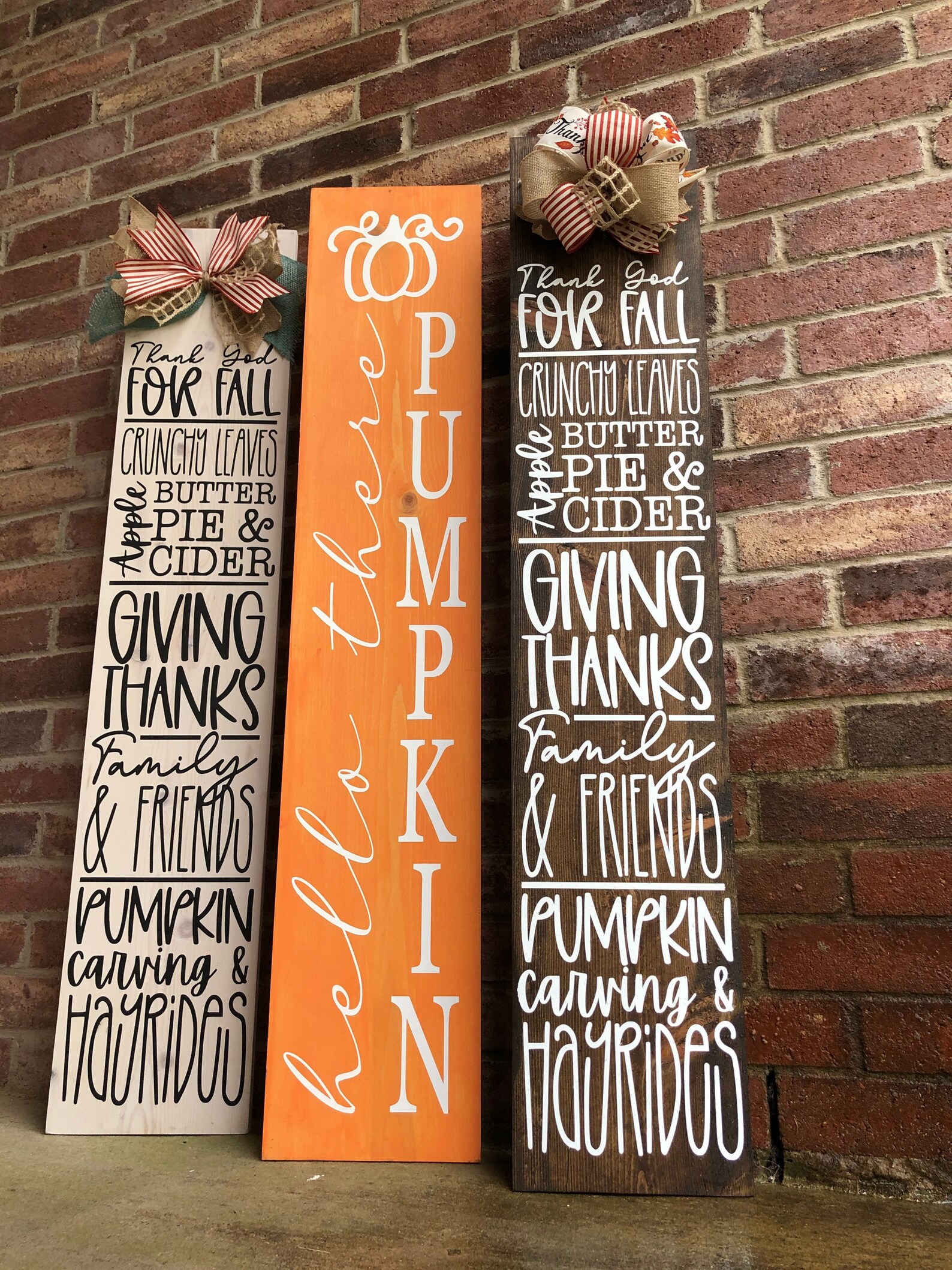 Fall Sign for Front Porch Happy Fall Sign Fall Sign Etsy