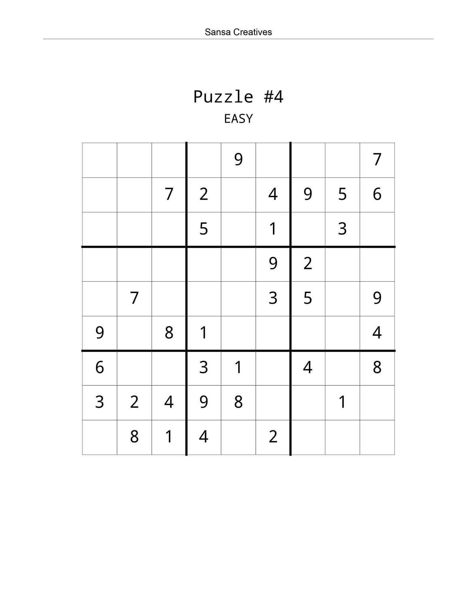 60 Sudoku Puzzles To Challenge Your Brain Easy/Medium/Hard Etsy