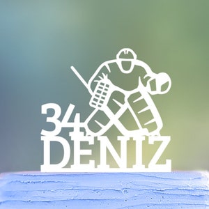 Hockey Cake Topper, Eishockey Kuchendeko, Eishockey Tortendeko, Eishockey Deko, Hockey Deko, Eishockey Dekoration, Hockey Kuchendeko
