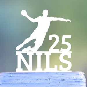 Handball Cake toppers, Handball toppers, Handball player cake decorations, Hand ball  cake topper, Sport Topper