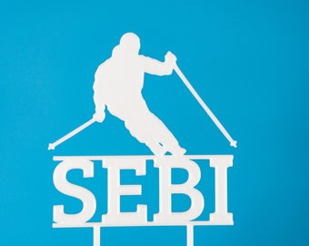 Ski Taart Topper Etsy