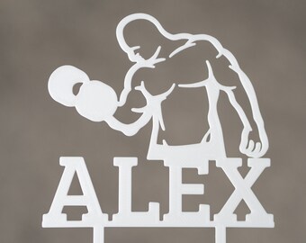Gym Cake Topper Etsy Gym Cake Topper Etsy