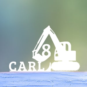 Cake topper bagger, Excavator cake topper, Cake decoration for birthday, Bagger Topper, Cake topper for boys birthday