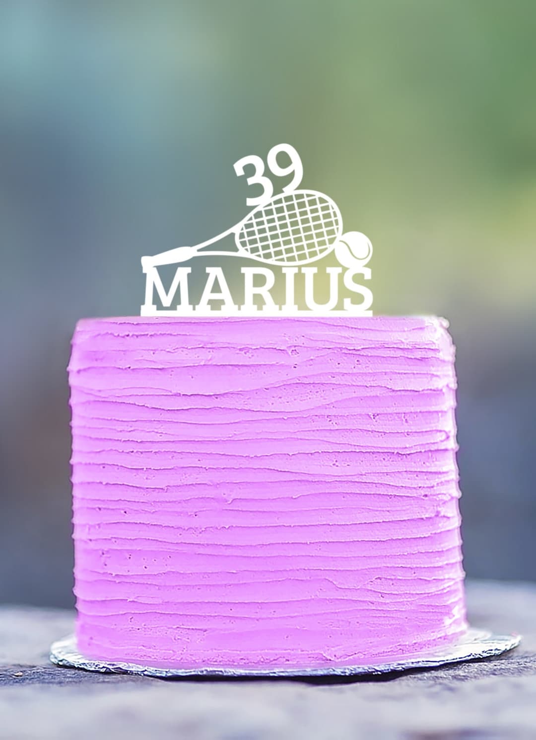 Tennis Cake Topper. Tennis Topper, Tennis Decoration, Tennis Racket Decoration, Tennis Player