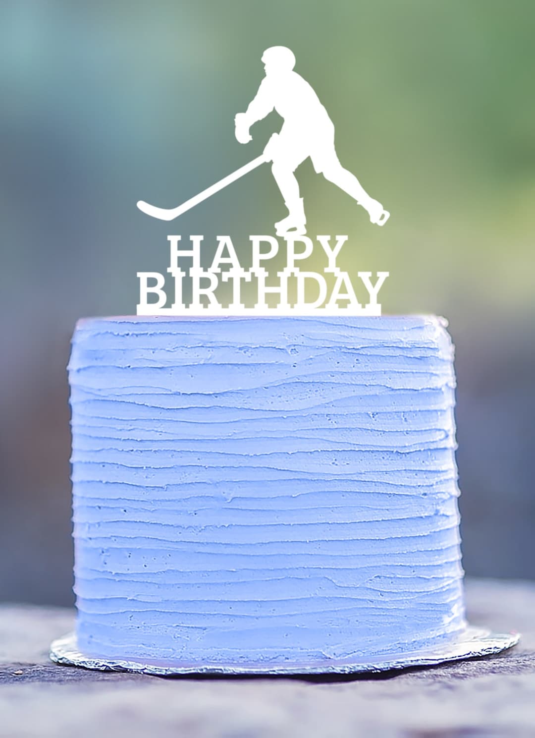 Happy Birthday Topper, Hockey Cake Topper, Eishockey Kuchendeko