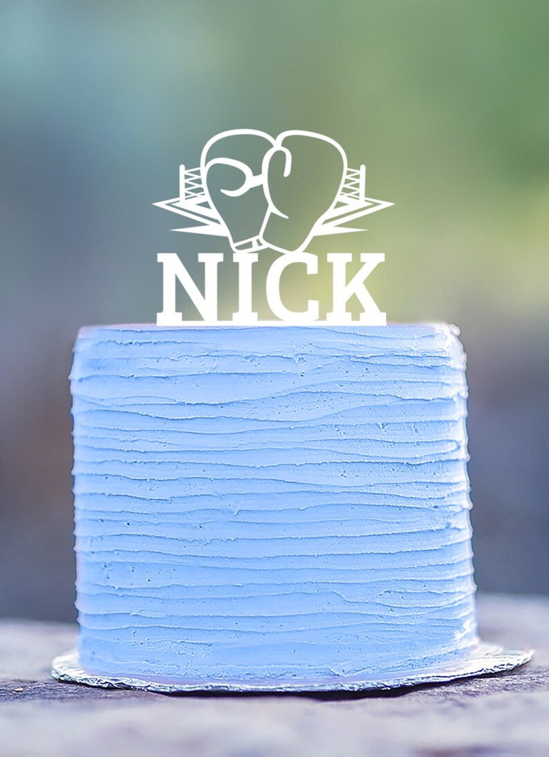 Box Cake Topper Boxing Cake Topper Boxing Ring Cake Topper Etsy Australia