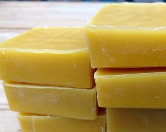 Beeswax 100g blocks for candles, soaps, leather care and the like from my bees