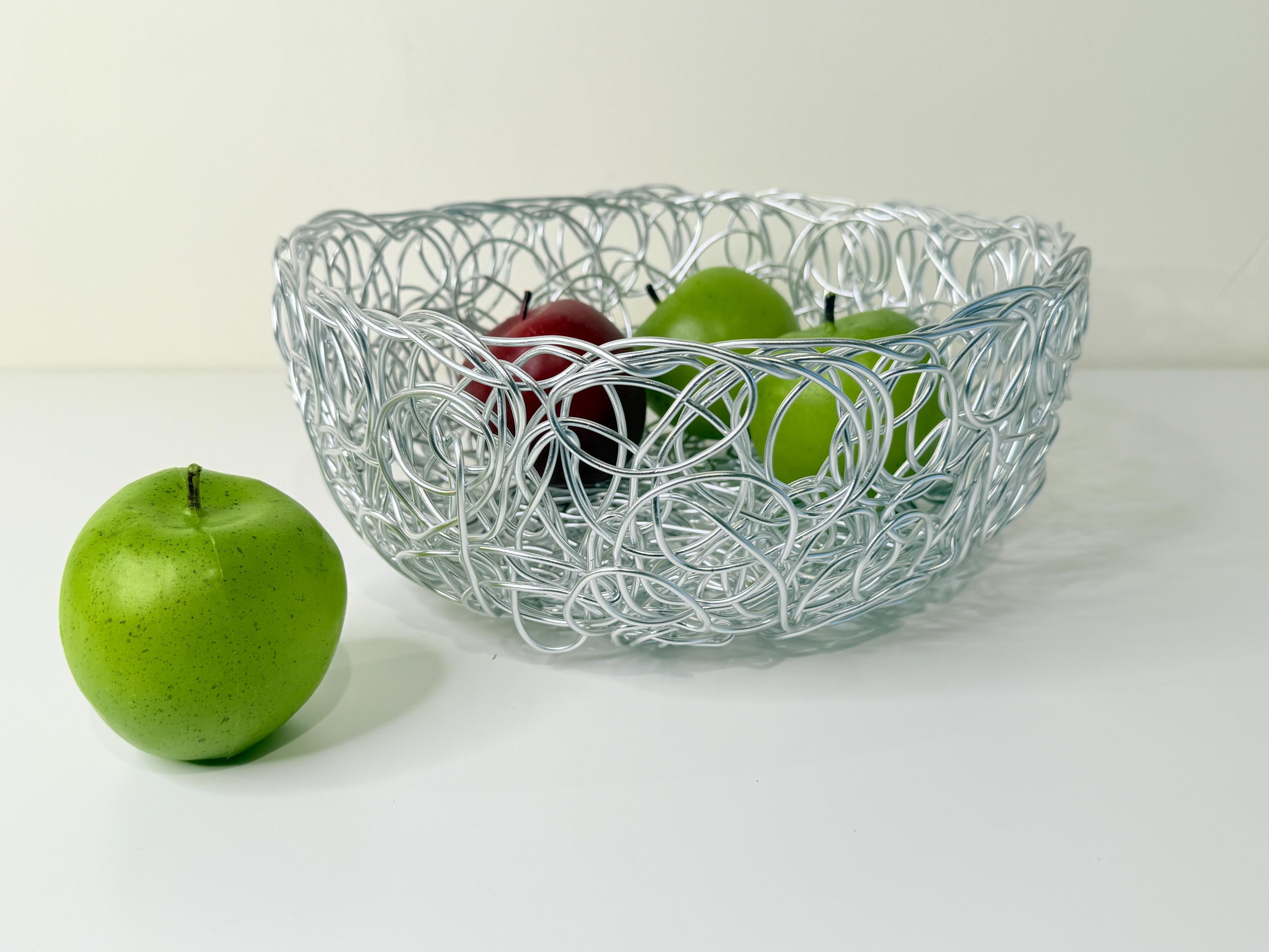 ALESSI シトラスバスケット　シルバー　ステンレス 370 Citrus Basket Designed By Ufficio Tecnico Alessi