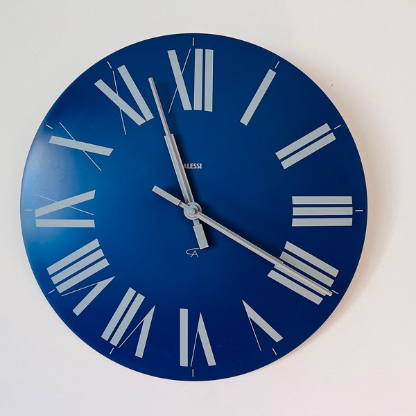 Blue Wall Clock Etsy Australia