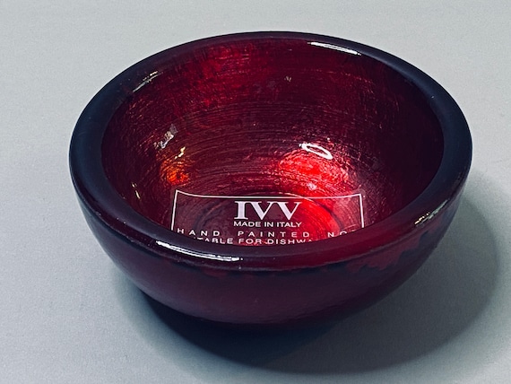 IVV | イタリア製ハンドメイドガラスボウル 9 cm - レッド IVV | イタリア製ハンドメイドガラスボウル 9 cm - レッド