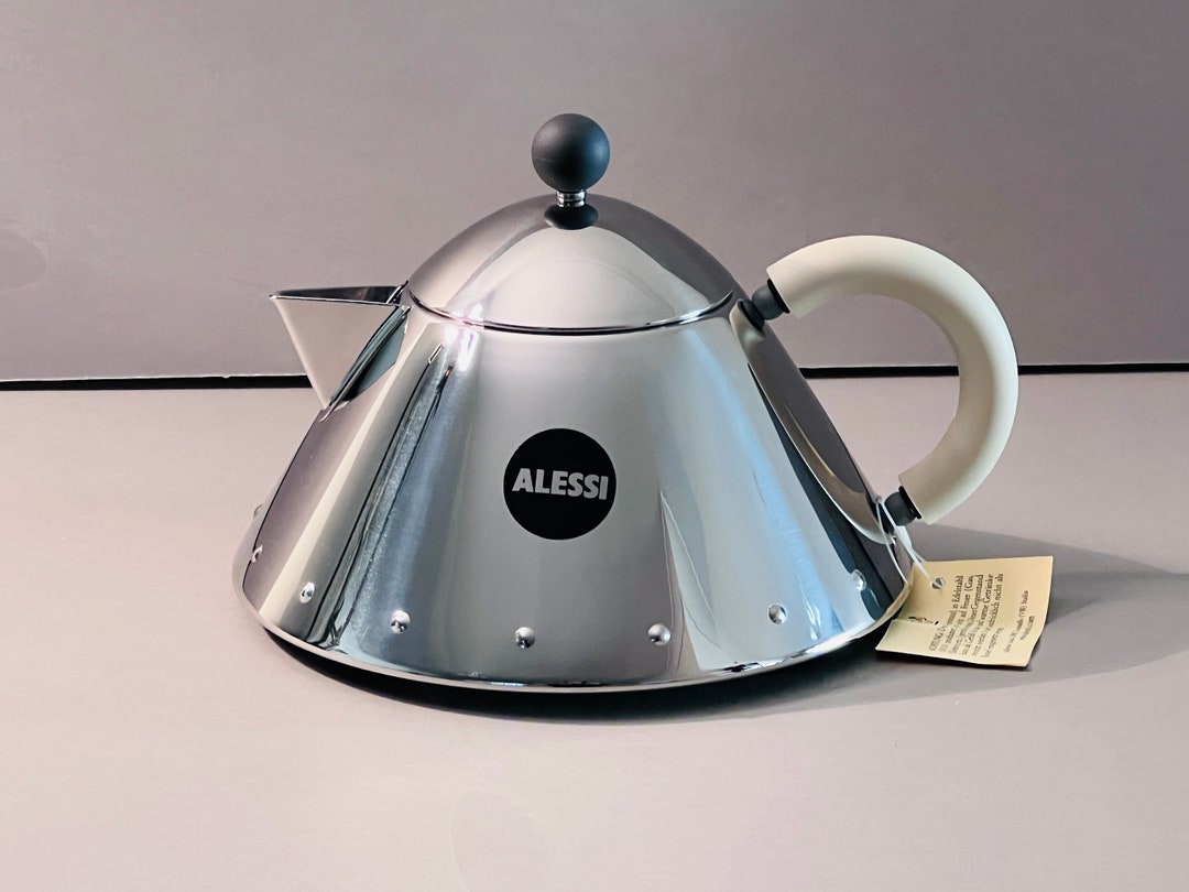 ALESSI Graves Teapot Cream Michael Graves Etsy