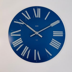 ALESSI | Firenze Wall Clock Dark Blue - Castiglioni