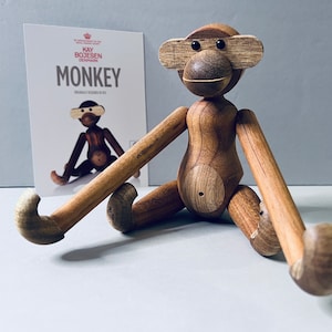 Kay Bojesen Monkey - Small Teak/Limba - Danish Design