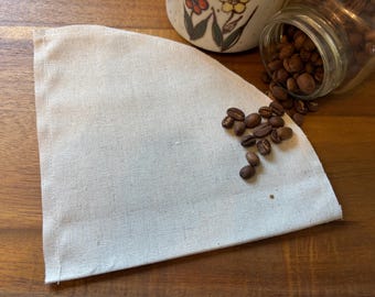Hemp Organic Cotton Reusable Coffee Filter, 6-8 Cup Chemex