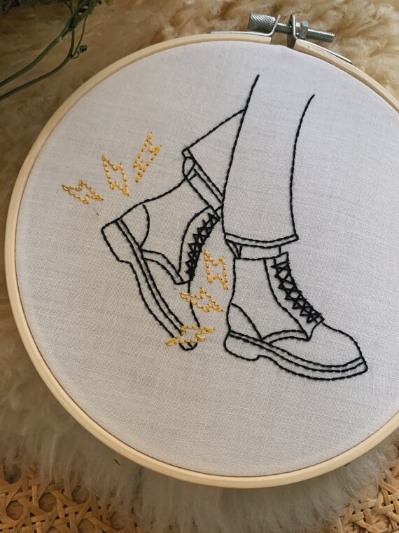 Doc Martens Broderie Broderie bottes de combat broderie | Etsy France