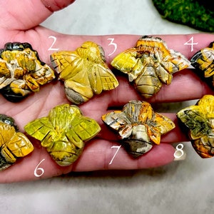 Bumblebee Jasper Bee Carvings - Choose Yours!