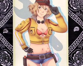 Final Fantasy XV A4 Cindy Fanart print