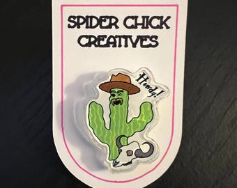 Épingle cow-boy cactus