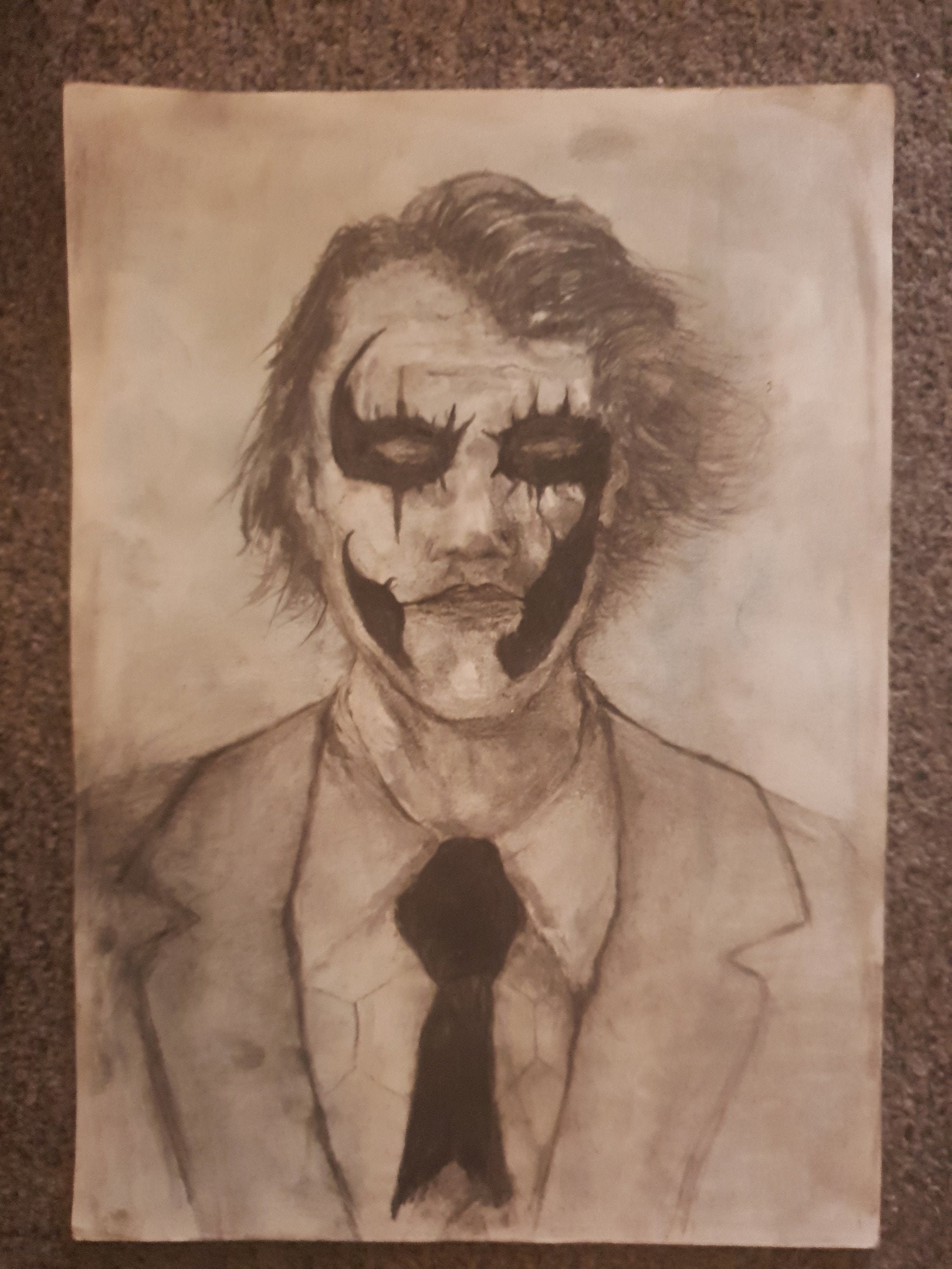 Original Joker Drawing Etsy