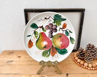 Italian Style Ceramic Wall Plate - Fruits Platter Wall Hanging Decor